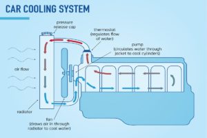 working of engine cooling system