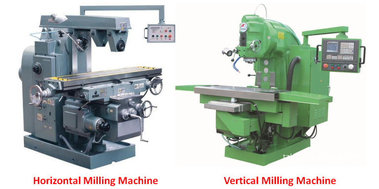 Difference between Horizontal and Vertical Milling Machine