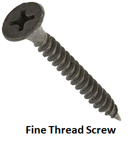 Fine Thread Screw