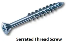Serrated Thread Screw