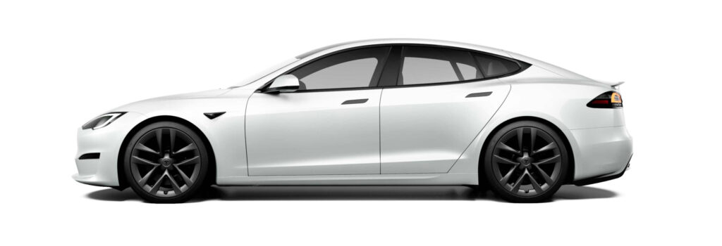 Tesla Model S white color