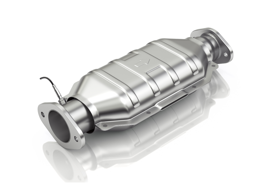 Catalytic converter of a car